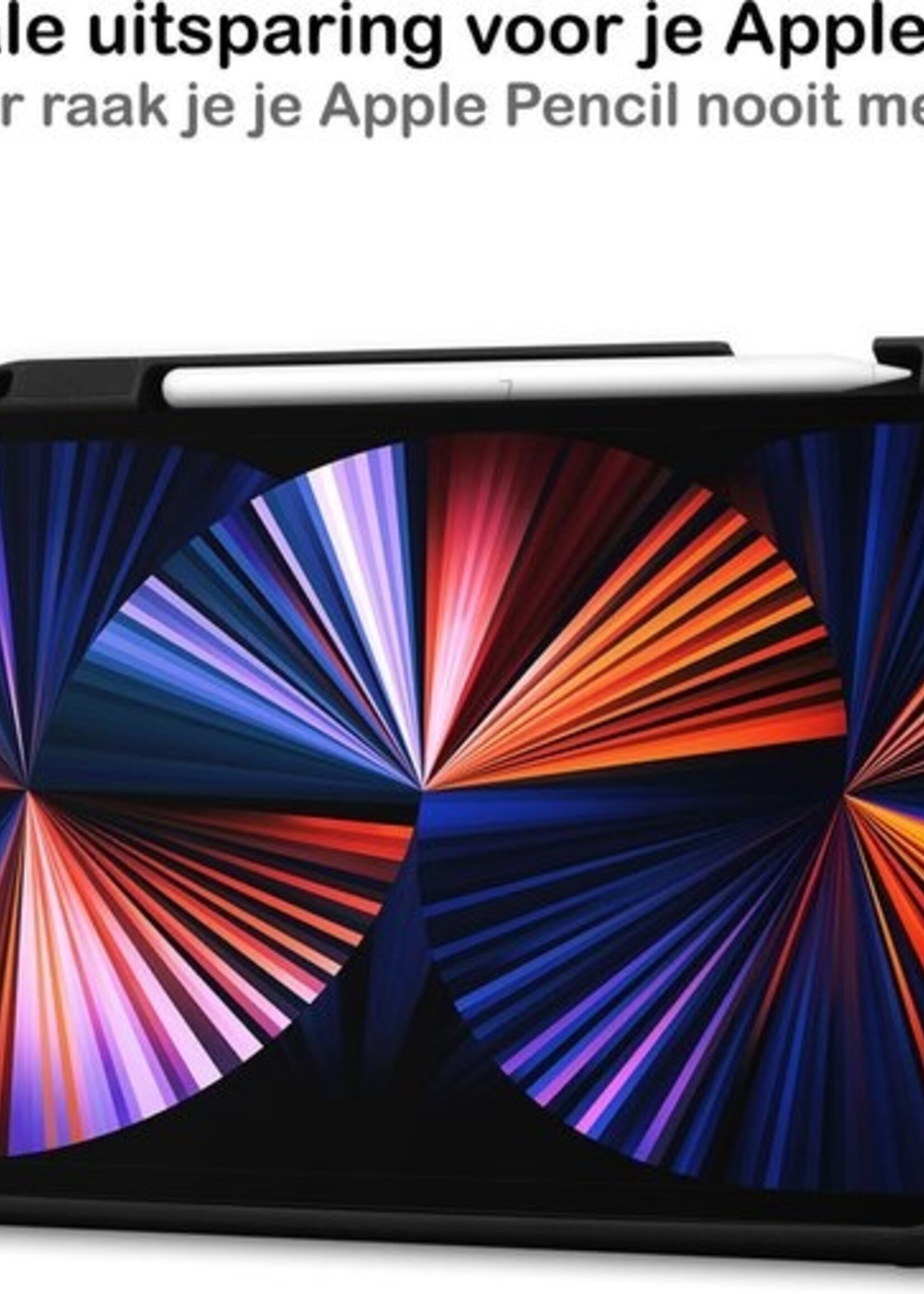 LUQ Hoes Geschikt voor iPad Pro 2021 (11 inch) Hoes Luxe Hoesje Case Met Uitsparing Geschikt voor Apple Pencil Met Screenprotector - Hoesje Geschikt voor iPad Pro 11 inch (2021) Hoes Cover - Rosé goud