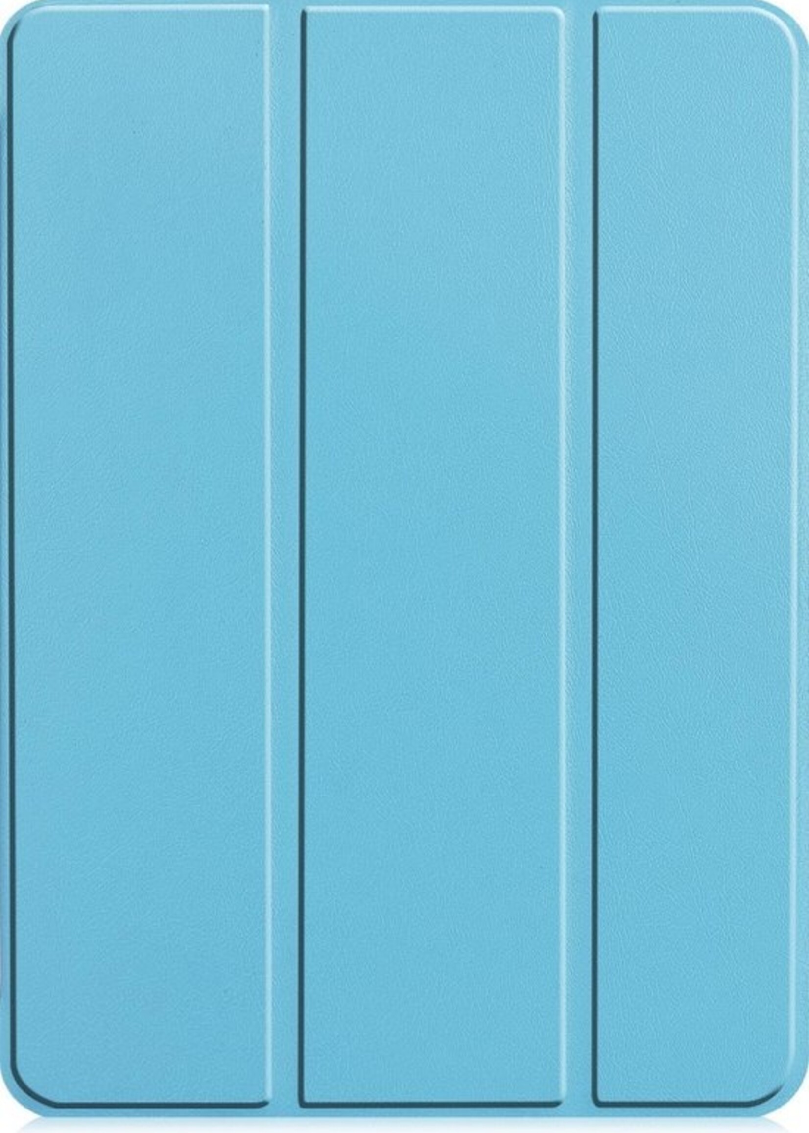 LUQ Hoes Geschikt voor iPad Pro 2021 (11 inch) Hoes Luxe Hoesje Case Met Uitsparing Geschikt voor Apple Pencil Met Screenprotector - Hoesje Geschikt voor iPad Pro 11 inch (2021) Hoes Cover - Lichtblauw