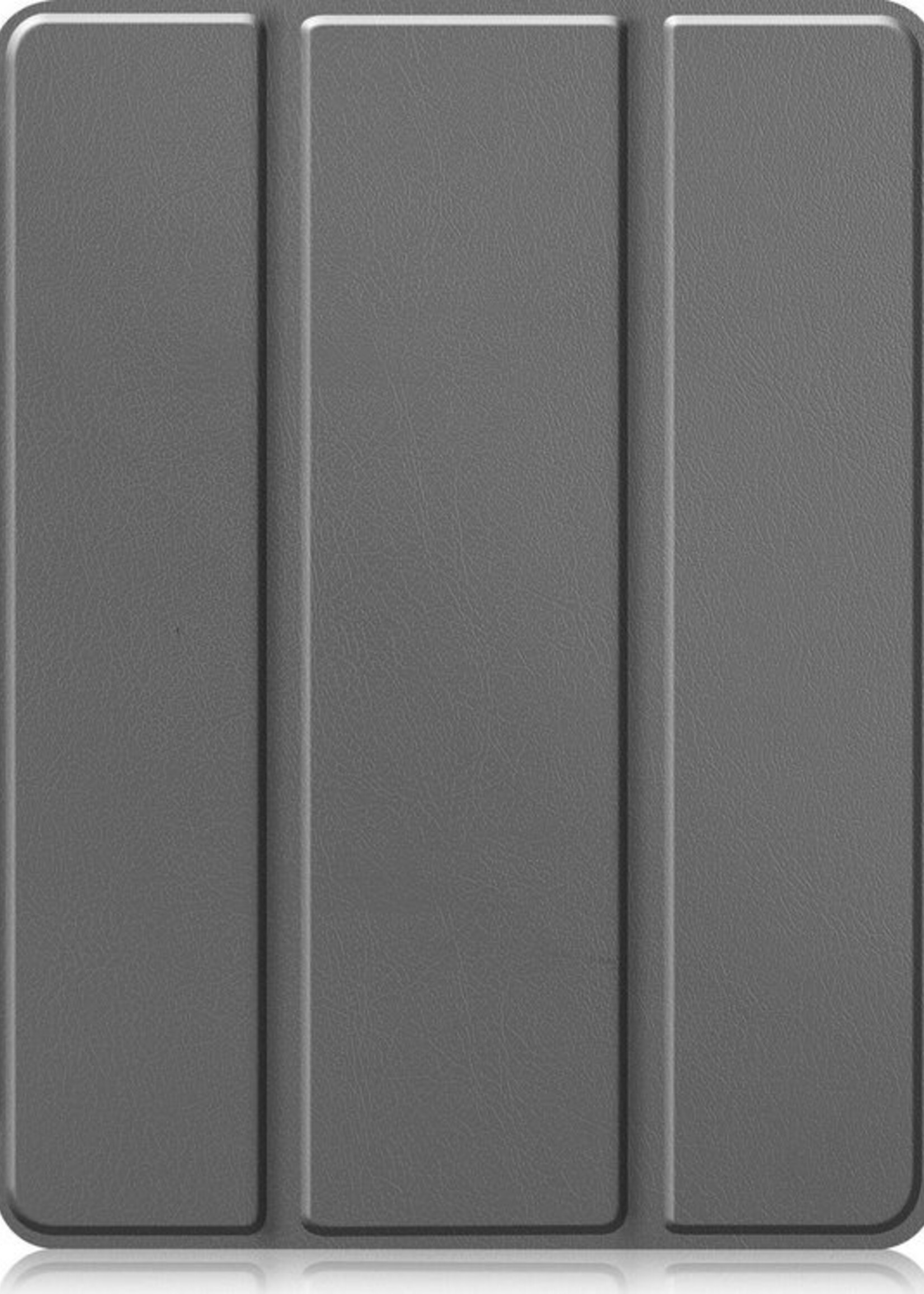 LUQ Hoes Geschikt voor iPad Pro 2021 (12,9 inch) Hoes Luxe Hoesje Case Met Uitsparing Geschikt voor Apple Pencil Met Screenprotector - Hoesje Geschikt voor iPad Pro 12,9 inch (2021) Hoes Cover - Grijs