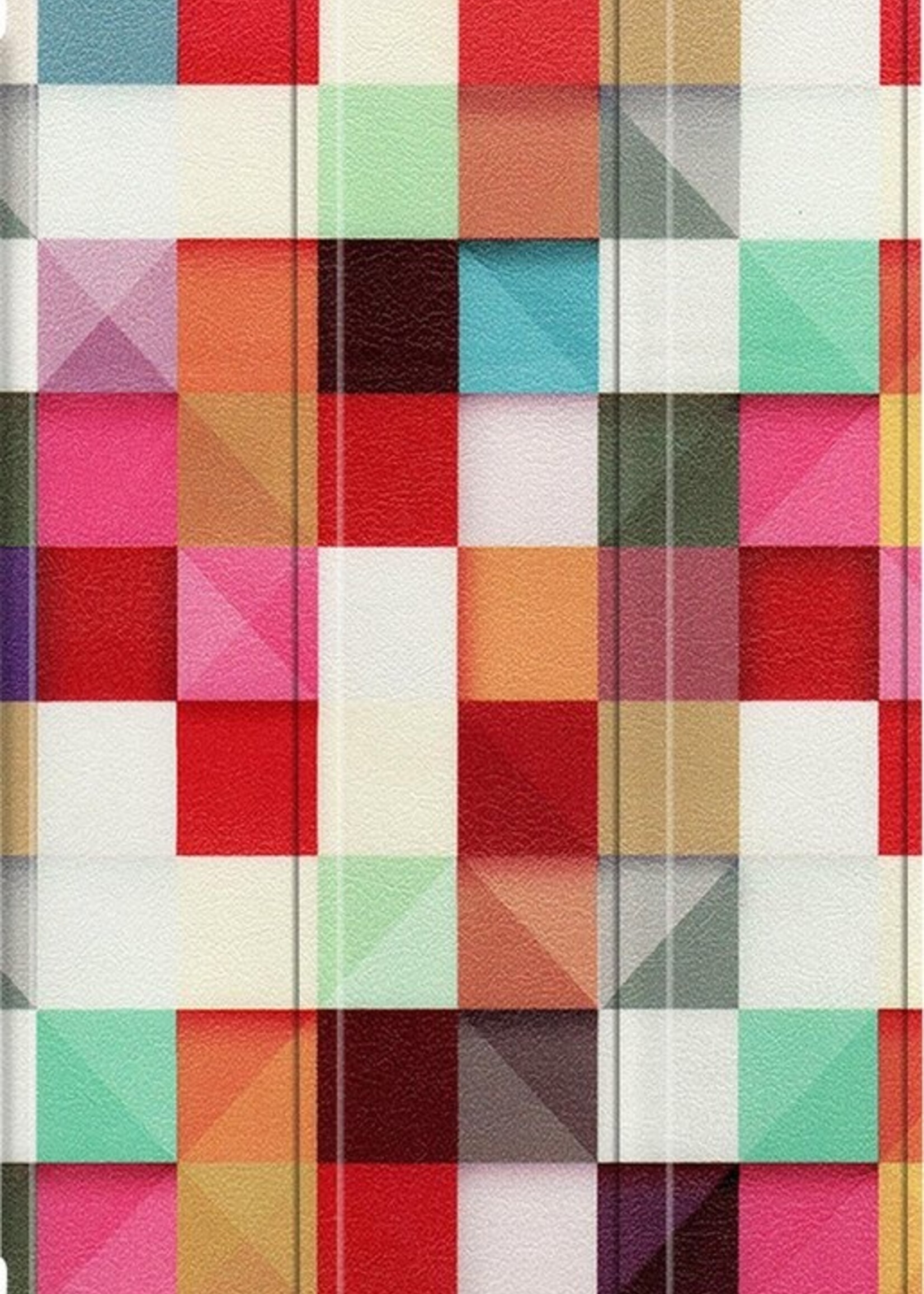 LUQ Hoes Geschikt voor Samsung Galaxy Tab A7 Lite Hoes Luxe Hoesje Book Case - Hoesje Geschikt voor Samsung Tab A7 Lite Hoes Cover - Blokken