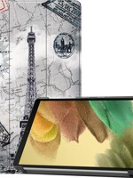 LUQ LUQ Samsung Galaxy Tab A7 Lite Hoesje - Eiffeltoren