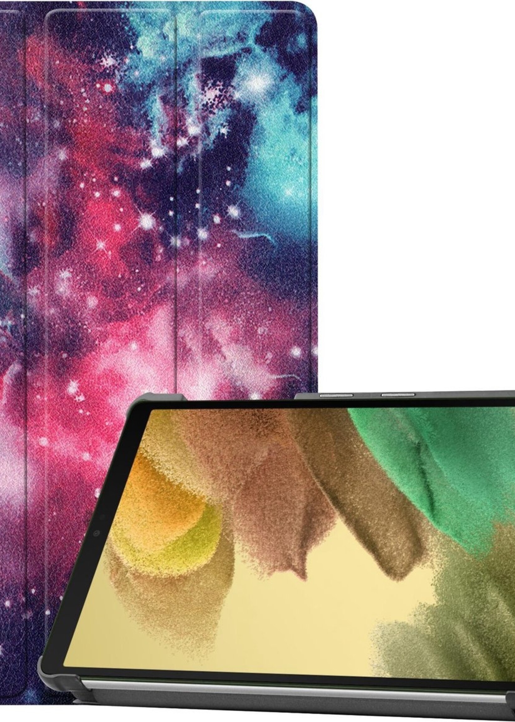 LUQ Hoes Geschikt voor Samsung Galaxy Tab A7 Lite Hoes Luxe Hoesje Book Case - Hoesje Geschikt voor Samsung Tab A7 Lite Hoes Cover - Galaxy
