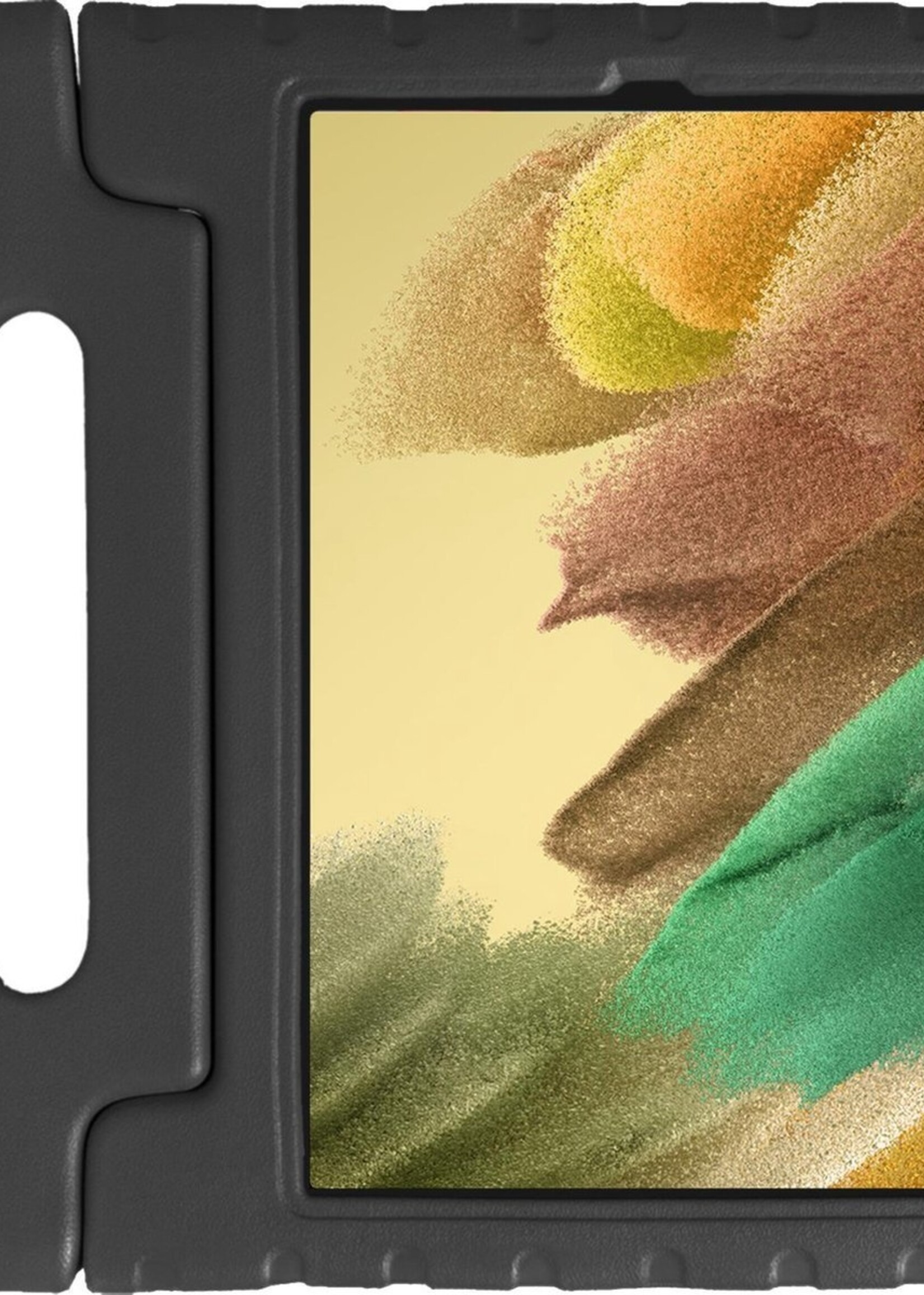 LUQ Hoes Geschikt voor Samsung Galaxy Tab A7 Lite Hoes Kinder Hoesje Kids Case Kinderhoes Shockproof - Hoesje Geschikt voor Samsung Tab A7 Lite Hoesje Kidscase - Zwart