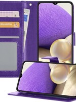 LUQ LUQ Samsung Galaxy A32 4G Hoesje Bookcase - Paars