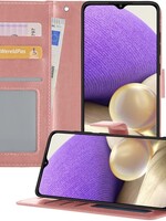 LUQ LUQ Samsung Galaxy A32 4G Hoesje Bookcase - Rose Goud