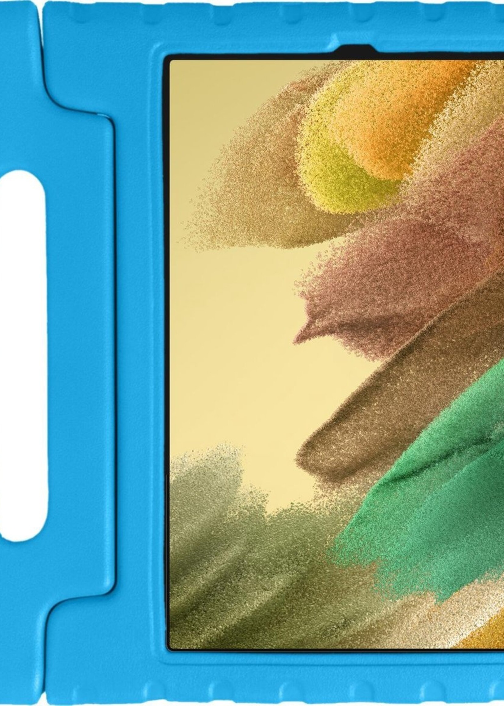 LUQ Hoes Geschikt voor Samsung Galaxy Tab A7 Lite Hoes Kinder Hoesje Kids Case Kinderhoes Shockproof - Hoesje Geschikt voor Samsung Tab A7 Lite Hoesje Kidscase - Blauw