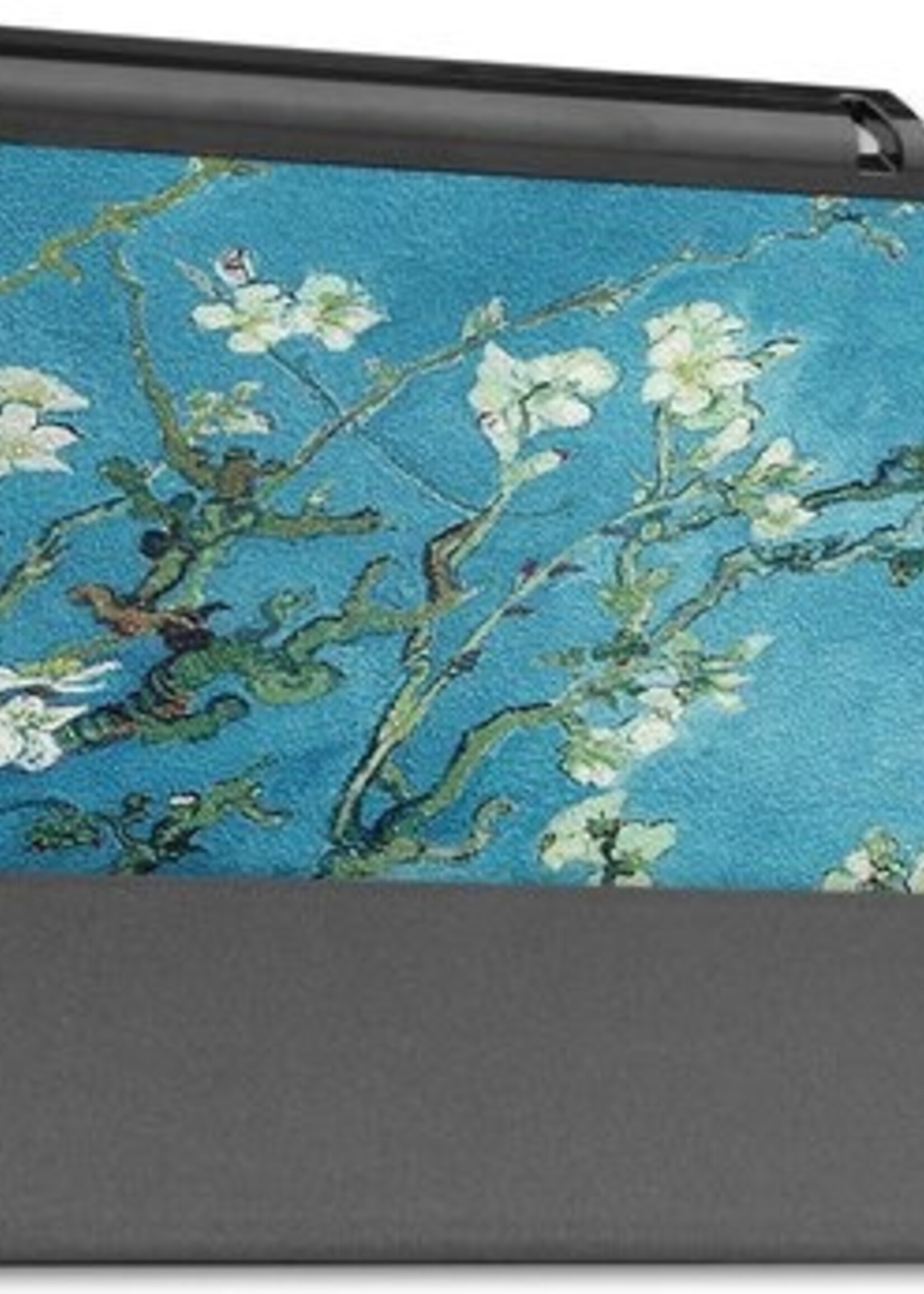 LUQ Hoes Geschikt voor Samsung Galaxy Tab A7 Lite Hoes Luxe Hoesje Book Case Met Screenprotector - Hoesje Geschikt voor Samsung Tab A7 Lite Hoes Cover - Bloesem