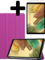 LUQ LUQ Samsung Galaxy Tab A7 Lite Hoesje Met Screenprotector - Paars