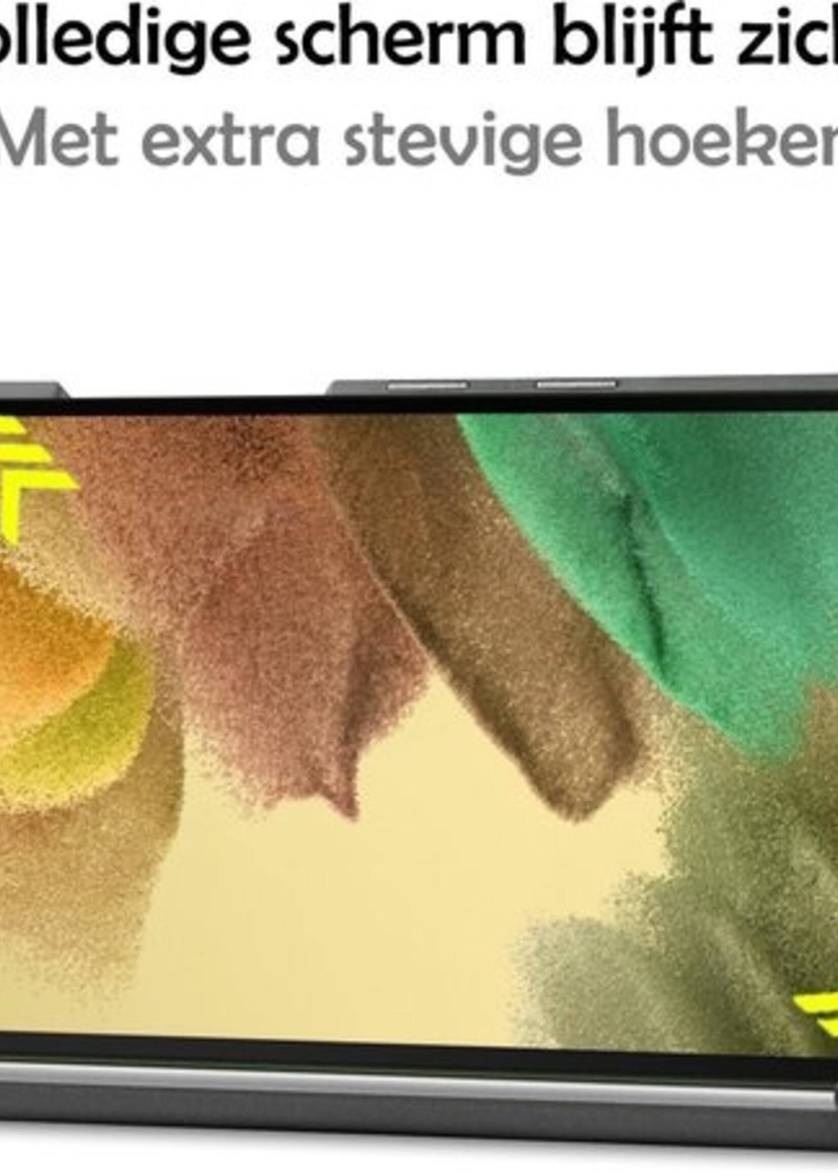 LUQ Hoes Geschikt voor Samsung Galaxy Tab A7 Lite Hoes Luxe Hoesje Book Case Met Screenprotector - Hoesje Geschikt voor Samsung Tab A7 Lite Hoes Cover - Paars