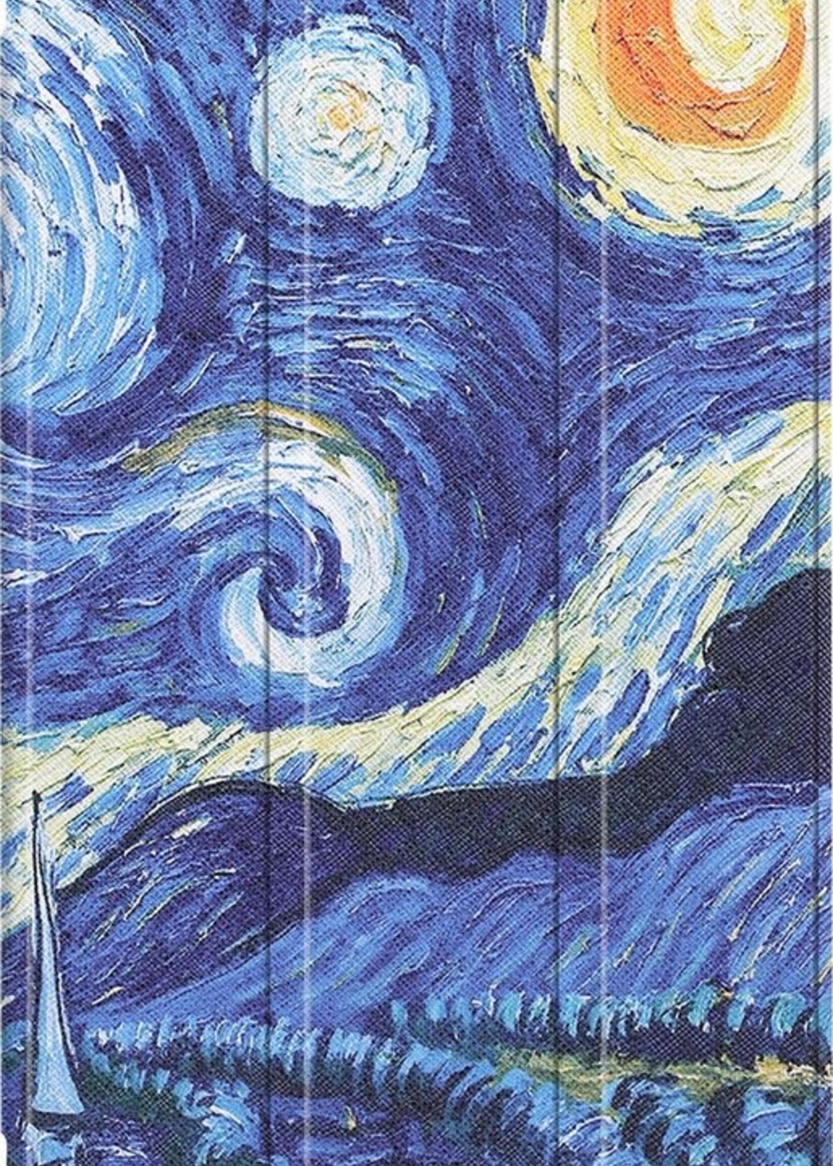 LUQ Hoes Geschikt voor Samsung Galaxy Tab A7 Lite Hoes Luxe Hoesje Book Case Met Screenprotector - Hoesje Geschikt voor Samsung Tab A7 Lite Hoes Cover - Sterrenhemel