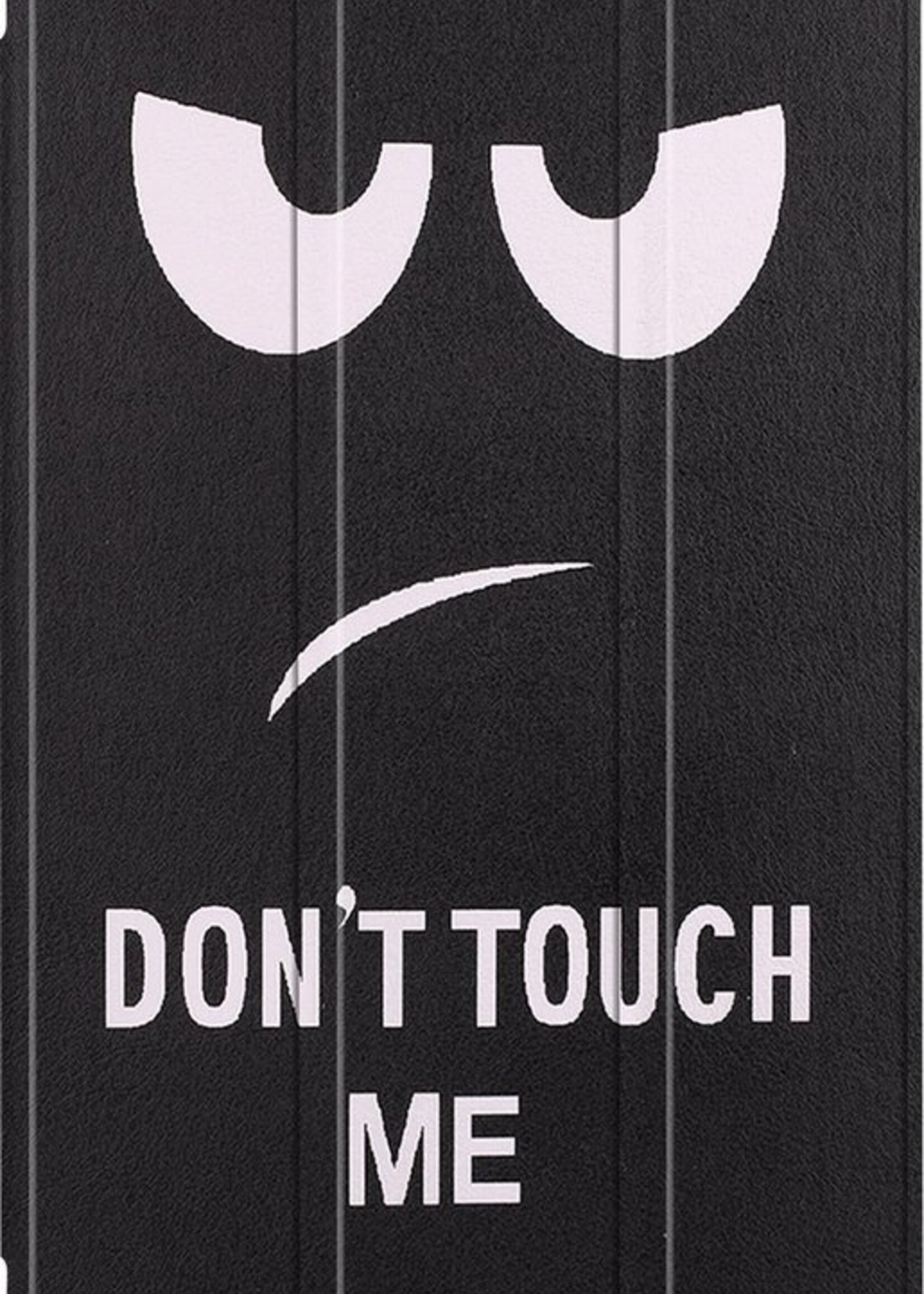 LUQ Hoes Geschikt voor Samsung Galaxy Tab A7 Lite Hoes Luxe Hoesje Book Case Met Screenprotector - Hoesje Geschikt voor Samsung Tab A7 Lite Hoes Cover - Don't Touch Me