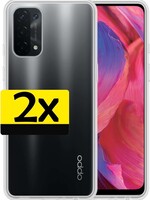 LUQ LUQ 2 PACK - Oppo A54 5G hoesje siliconen - Transparant