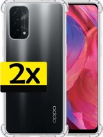 LUQ LUQ 2 PACK - Oppo A54 5G hoesje siliconen shockproof - Transparant