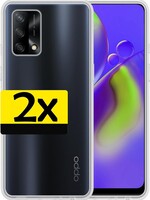 LUQ LUQ 2 PACK - Oppo A74 4G hoesje siliconen - Transparant