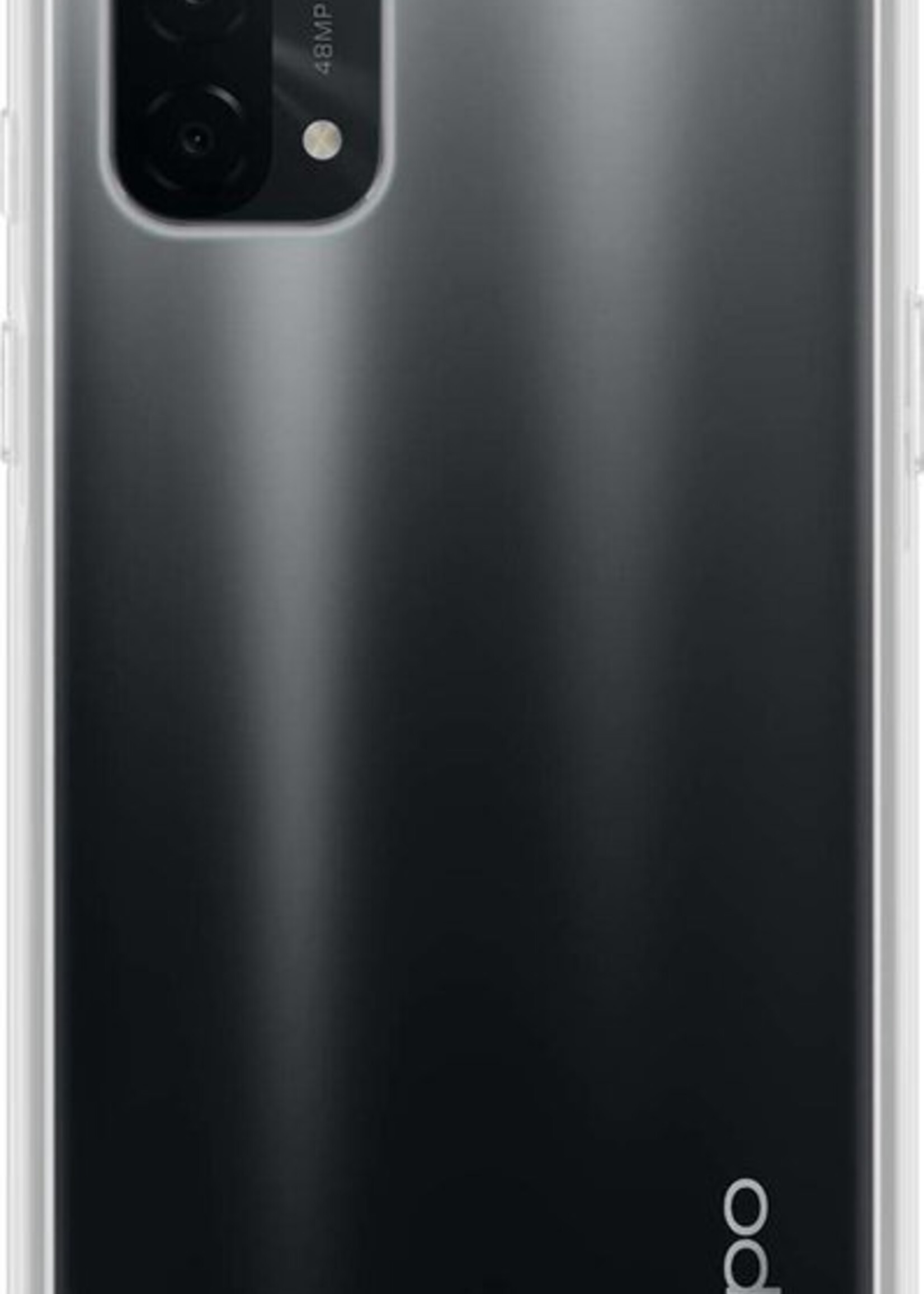 LUQ Hoesje Geschikt voor OPPO A74 5G Hoesje Siliconen Case - Hoes Geschikt voor OPPO A74 5G Hoes Siliconen - Transparant