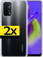 LUQ LUQ 2 PACK - Oppo A74 5G hoesje siliconen - Transparant