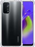 LUQ LUQ Oppo A74 5G hoesje siliconen shockproof - Transparant