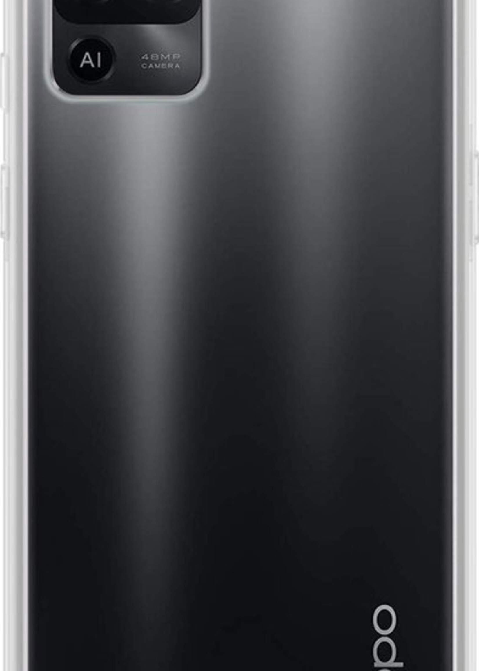 LUQ Hoesje Geschikt voor OPPO A94 Hoesje Siliconen Case - Hoes Geschikt voor OPPO A94 Hoes Siliconen - Transparant