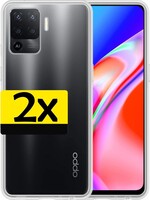 LUQ LUQ 2 PACK - Oppo A94 4G hoesje siliconen - Transparant