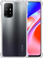 LUQ LUQ Oppo A94 5G hoesje siliconen shockproof - Transparant