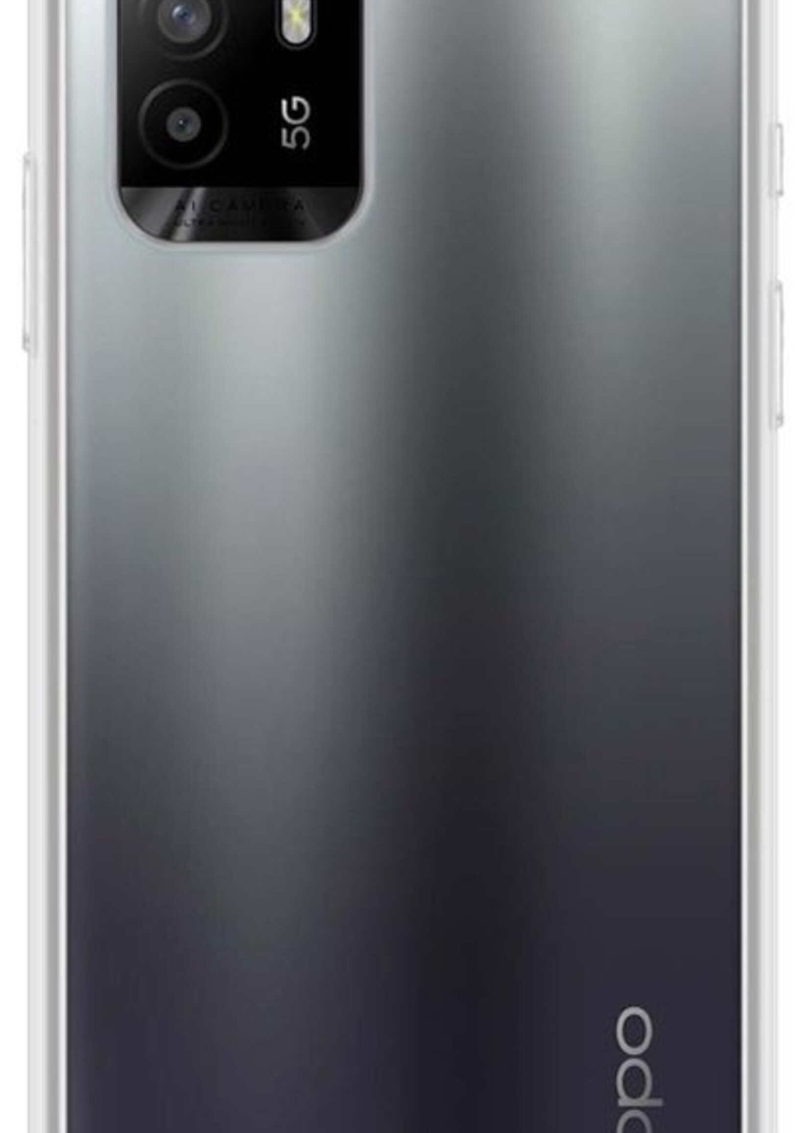 LUQ Hoesje Geschikt voor OPPO A94 5G Hoesje Shockproof Case Siliconen - Hoes Geschikt voor OPPO A94 5G Hoes Cover Siliconen - Transparant - 2 Stuks