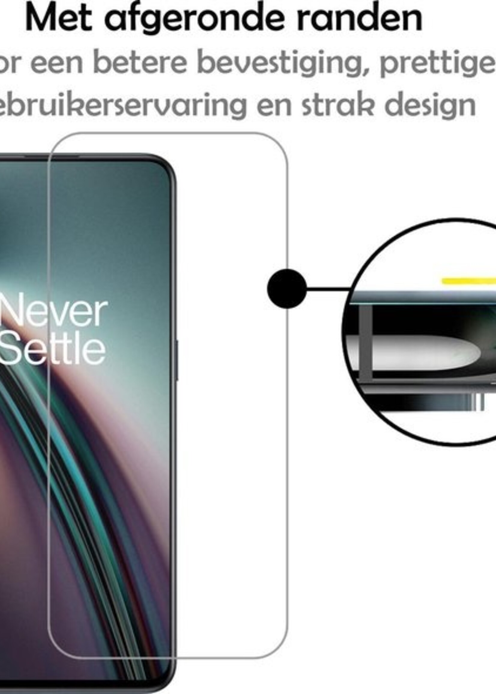 LUQ Screenprotector Geschikt voor OnePlus Nord CE Screenprotector Beschermglas Gehard Glas - Screenprotector Geschikt voor OnePlus Nord CE Screenprotector Glas