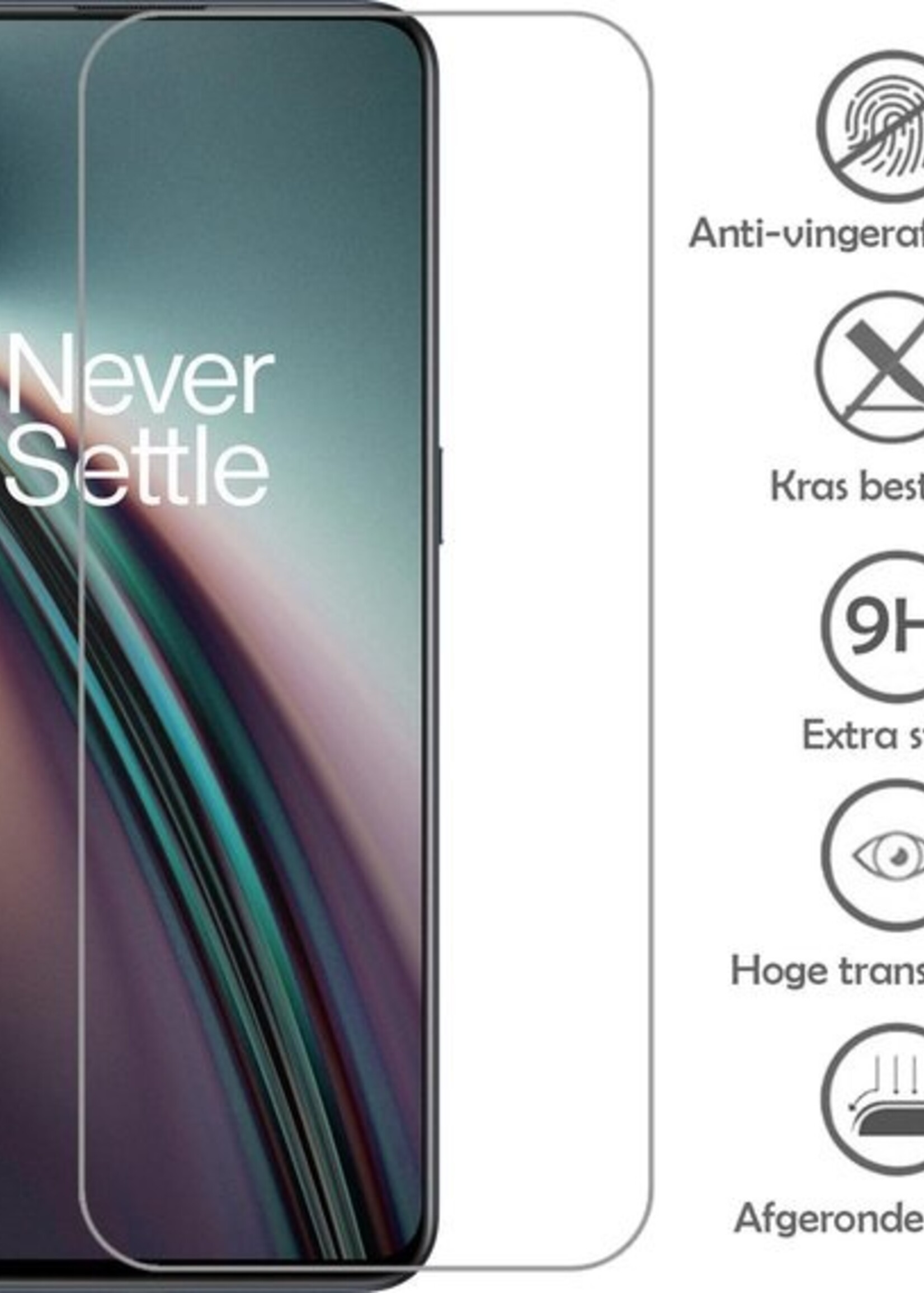 LUQ Screenprotector Geschikt voor OnePlus Nord CE Screenprotector Beschermglas Gehard Glas - Screenprotector Geschikt voor OnePlus Nord CE Screenprotector Glas