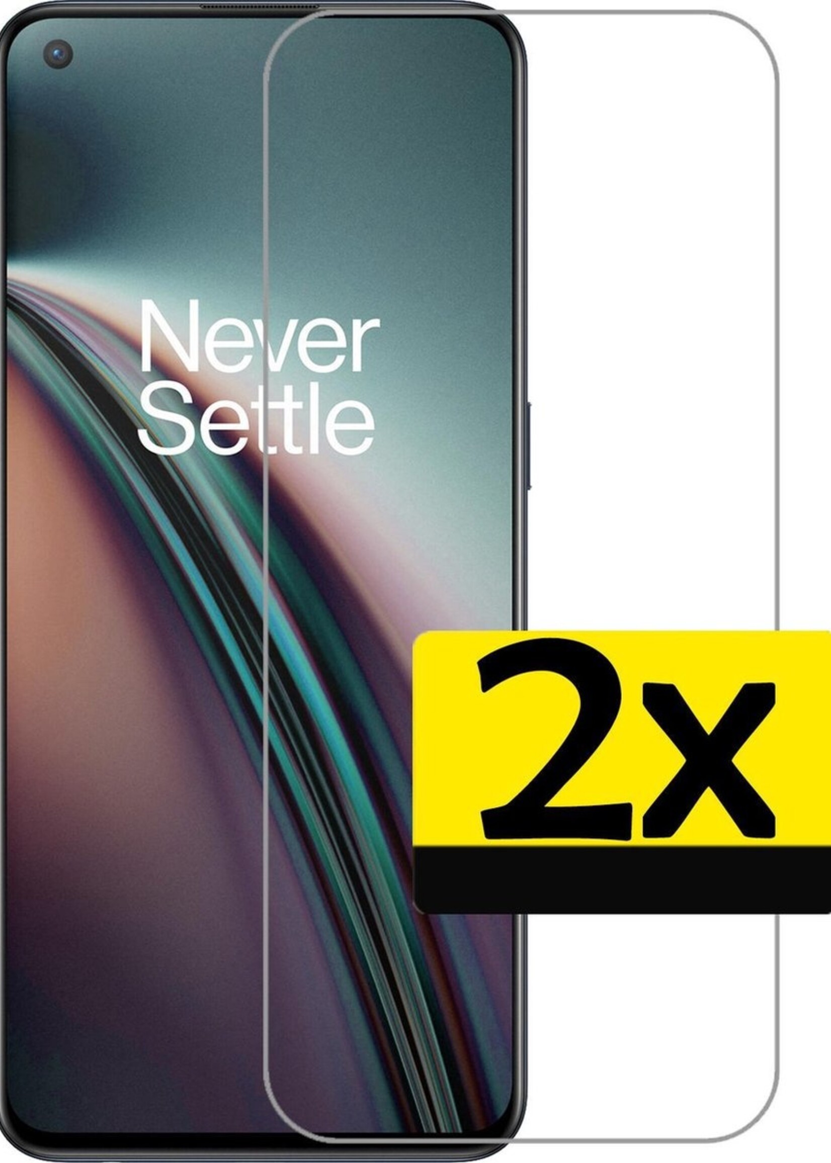 LUQ Screenprotector Geschikt voor OnePlus Nord CE Screenprotector Beschermglas Gehard Glas - Screenprotector Geschikt voor OnePlus Nord CE Screenprotector Glas - 2 Stuks