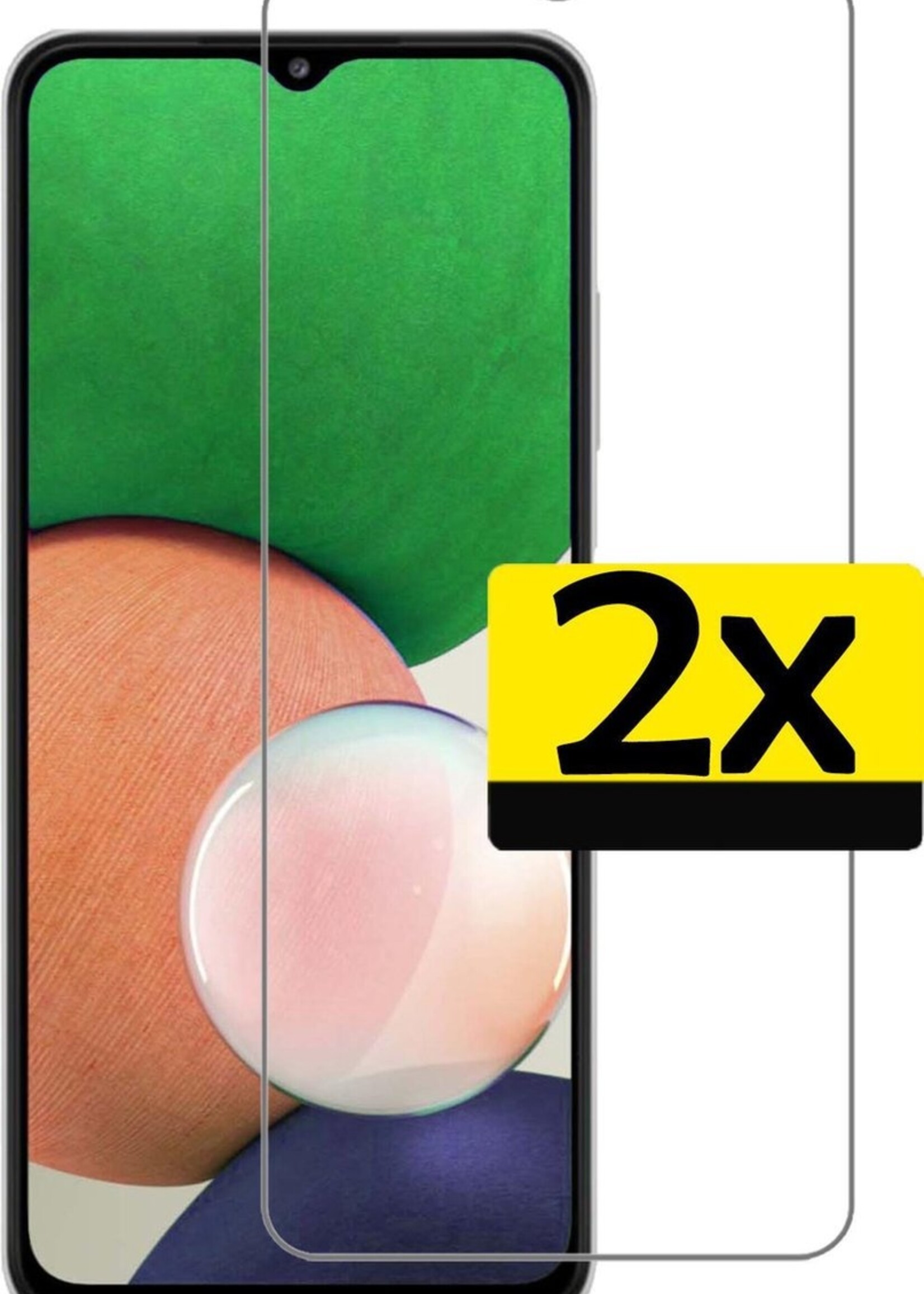LUQ Screenprotector Geschikt voor Samsung A22 4G Screenprotector Beschermglas Gehard Glas - Screenprotector Geschikt voor Samsung Galaxy A22 4G Screenprotector Glas - 2 Stuks