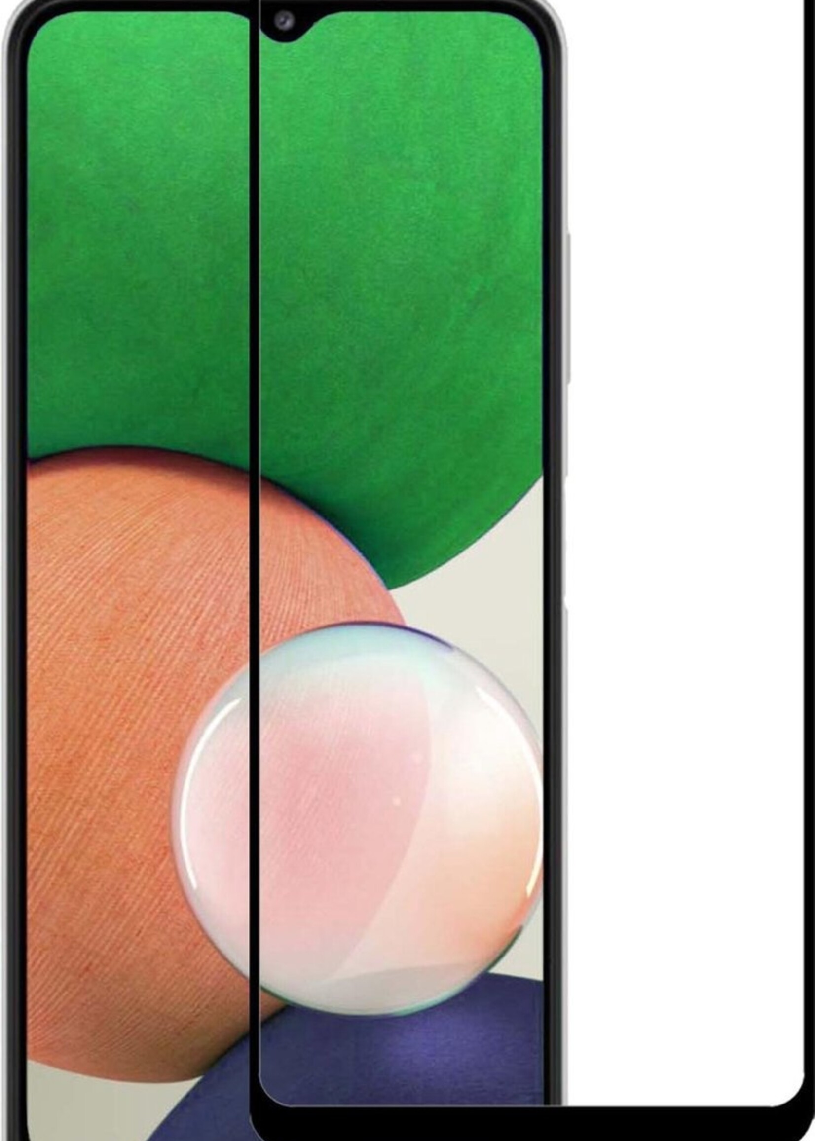 LUQ Screenprotector Geschikt voor Samsung A22 5G Screenprotector Glas Full Cover - Screenprotector Geschikt voor Samsung Galaxy A22 5G Screenprotector Full Cover