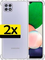 LUQ LUQ Samsung Galaxy A22 4G hoesje shock proof - 2 PACK