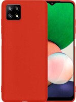 LUQ LUQ Samsung Galaxy A22 5G hoesje siliconen - Rood