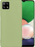 LUQ LUQ Samsung Galaxy A22 5G hoesje siliconen - Groen