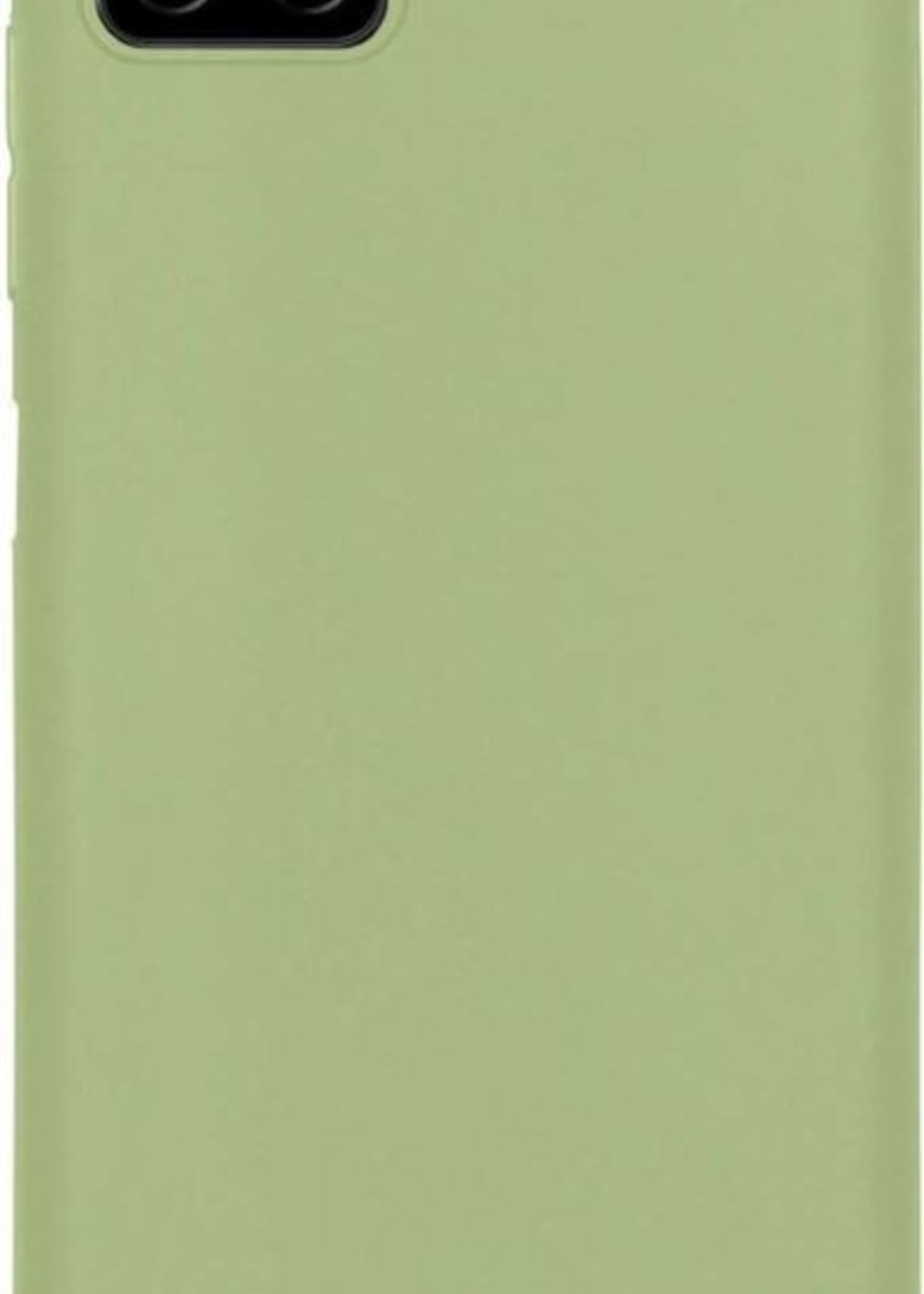 LUQ Hoesje Geschikt voor Samsung A22 5G Hoesje Siliconen Case - Hoes Geschikt voor Samsung Galaxy A22 5G Hoes Siliconen - Groen