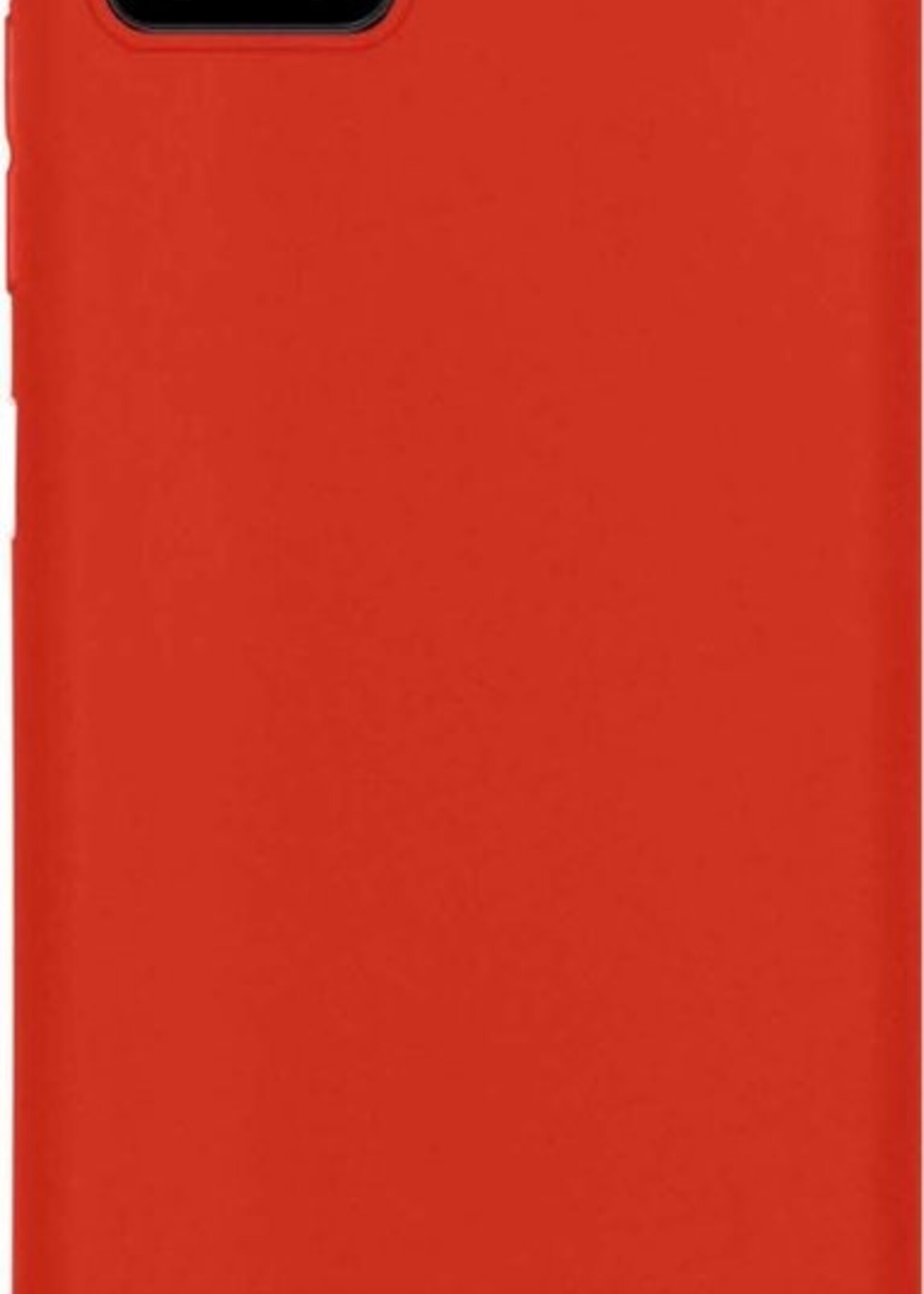 LUQ Hoesje Geschikt voor Samsung A22 5G Hoesje Siliconen Case - Hoes Geschikt voor Samsung Galaxy A22 5G Hoes Siliconen - Rood - 2 Stuks