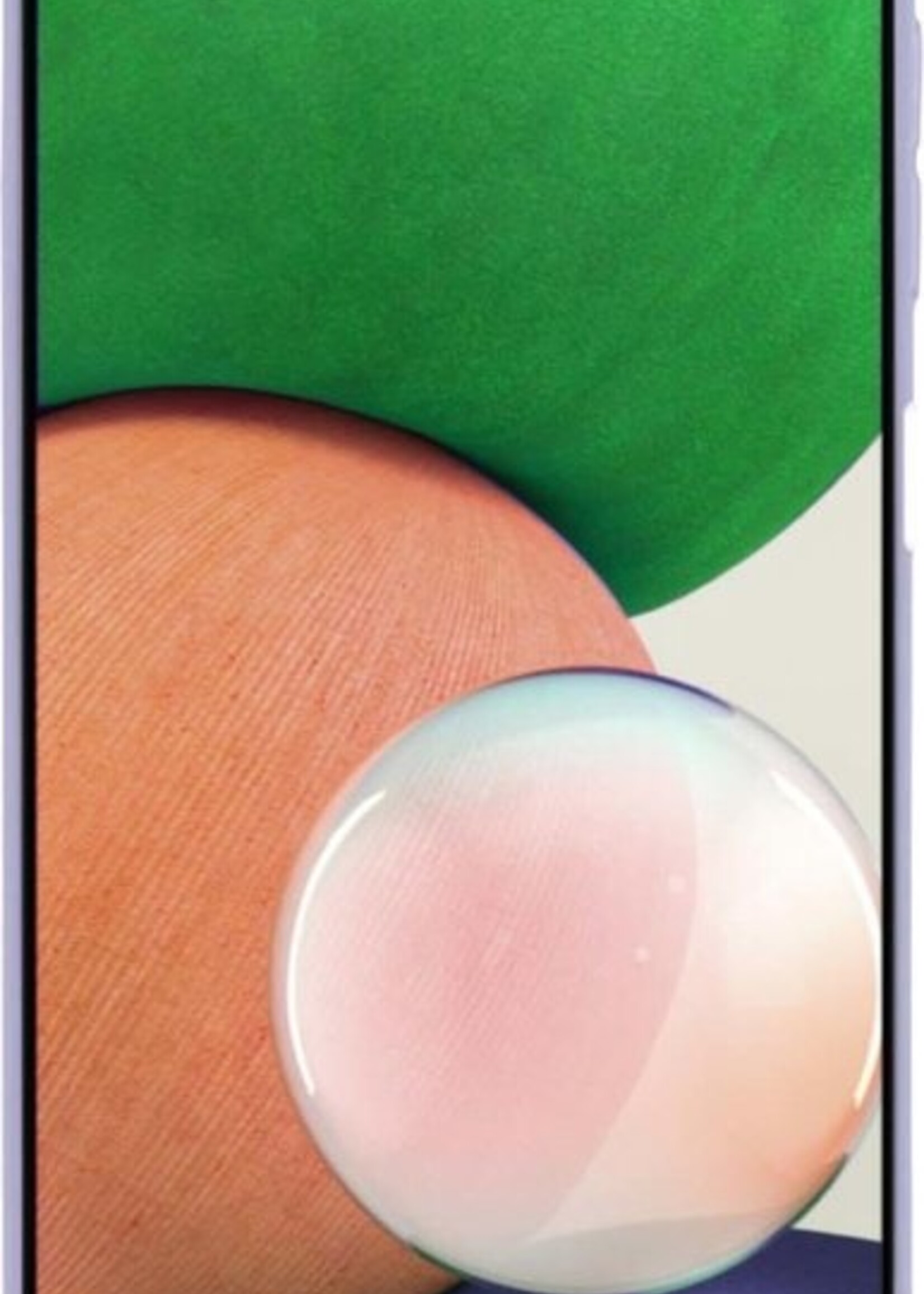 LUQ Hoesje Geschikt voor Samsung A22 5G Hoesje Siliconen Case Met 2x Screenprotector - Hoes Geschikt voor Samsung Galaxy A22 5G Hoes Siliconen - Lila