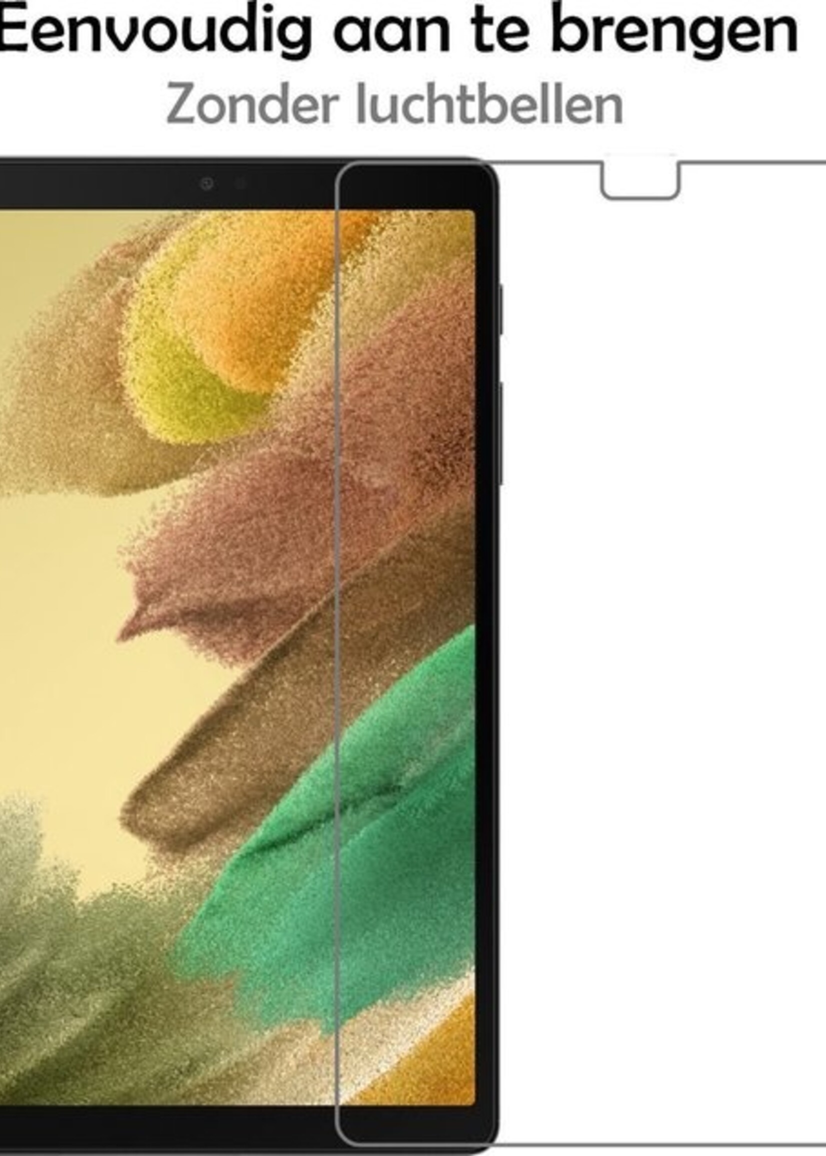 LUQ Hoes Geschikt voor Samsung Galaxy Tab A7 Lite Hoes Kinder Hoesje Kids Case Kinderhoes Shockproof Met Screenprotector - Hoesje Geschikt voor Samsung Tab A7 Lite Hoesje Kidscase - Groen