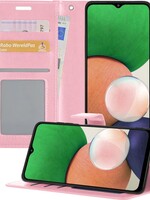 LUQ LUQ Samsung Galaxy A22 4G Hoesje Bookcase - Lichtroze