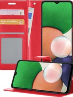 LUQ LUQ Samsung Galaxy A22 5G Hoesje Bookcase - Rood