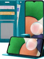 LUQ LUQ Samsung Galaxy A22 5G Hoesje Bookcase - Turquoise