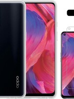 LUQ LUQ Oppo A54 4G hoesje siliconen transparant + screenprotector
