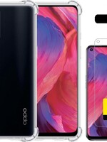 LUQ LUQ Oppo A54 4G hoesje shock proof + 2x screenprotector