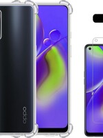 LUQ LUQ Oppo A74 4G hoesje shock proof + screenprotector
