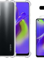 LUQ LUQ Oppo A74 5G hoesje shock proof + screenprotector
