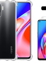 LUQ LUQ Oppo A94 4G hoesje shock proof + screenprotector