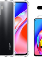 LUQ LUQ Oppo A94 4G hoesje shock proof + 2x screenprotector