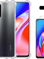 LUQ LUQ Oppo A94 5G hoesje shock proof + screenprotector