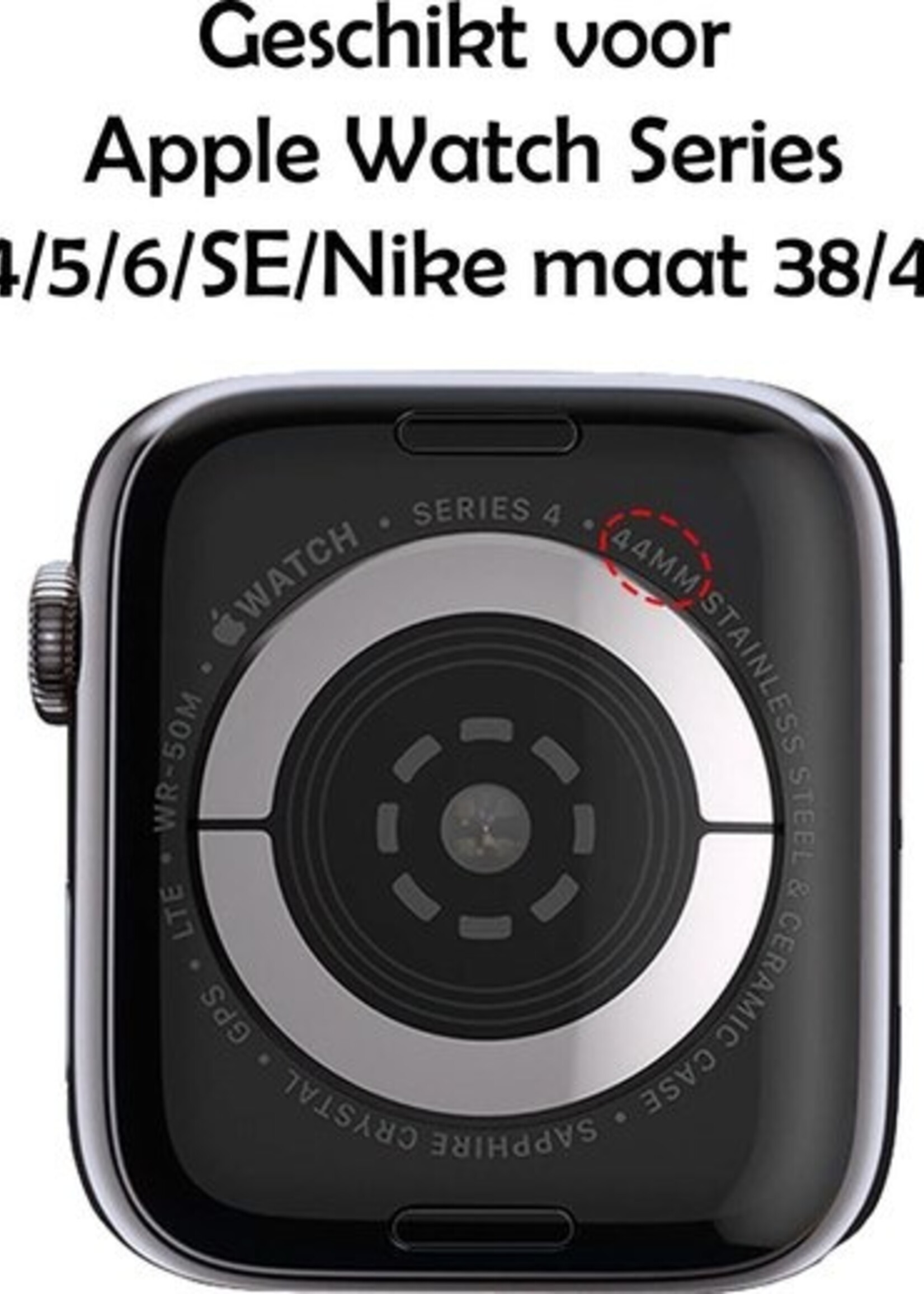 LUQ Bandje Geschikt voor Apple Watch 38/40/41 mm Bandje Milanees - Horlogebandje Geschikt voor Apple Watch 1-8 / SE (38/40/41 mm) Milanese Horlogeband Met Magneetsluiting - Goud