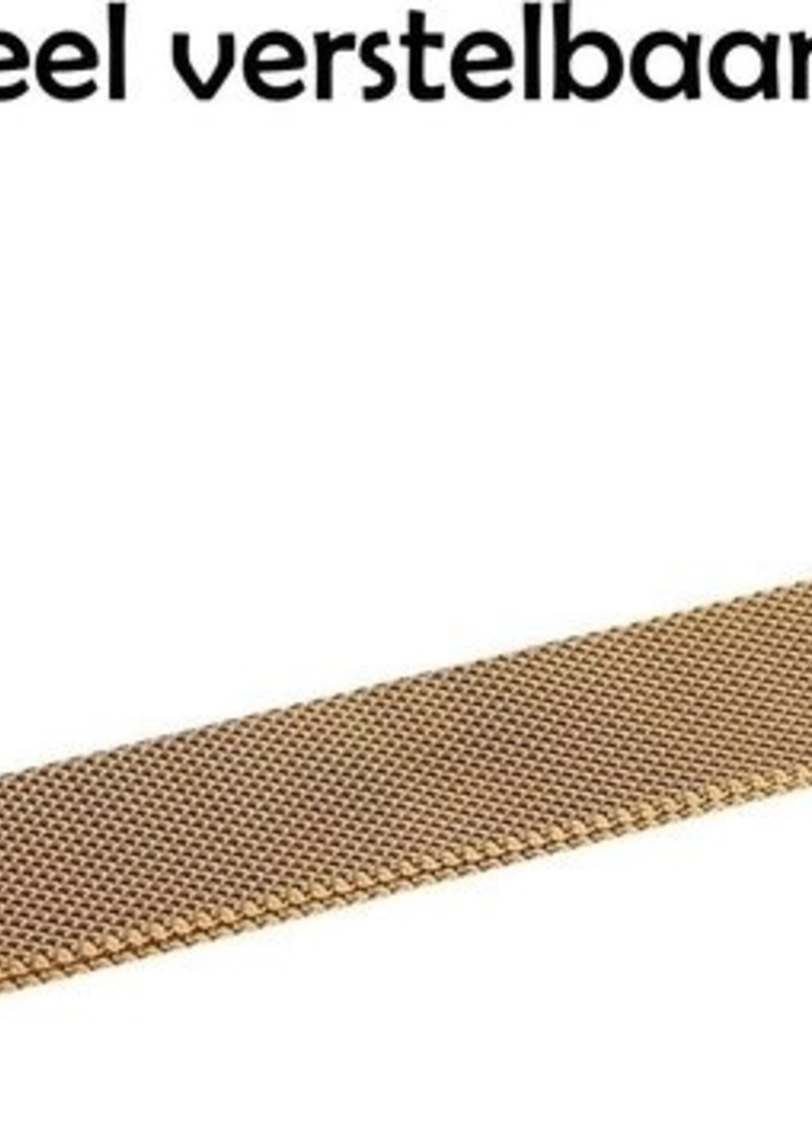 LUQ Bandje Geschikt voor Apple Watch 38/40/41 mm Bandje Milanees - Horlogebandje Geschikt voor Apple Watch 1-8 / SE (38/40/41 mm) Milanese Horlogeband Met Magneetsluiting - Goud