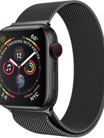 LUQ LUQ Apple Watch Bandje Milanees (42/44 mm) - Zwart
